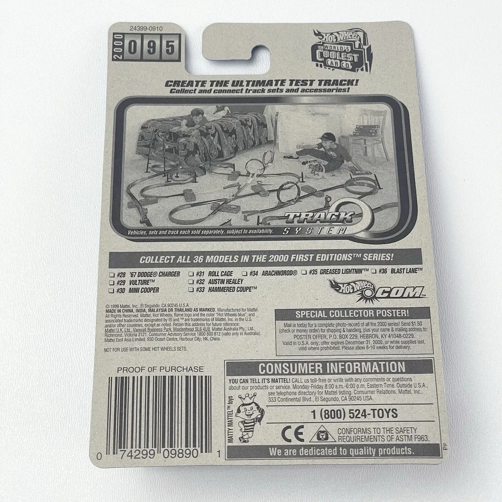 Hot Wheels Greased Lightning Silver 2000 First Editions 35 Of 36 095